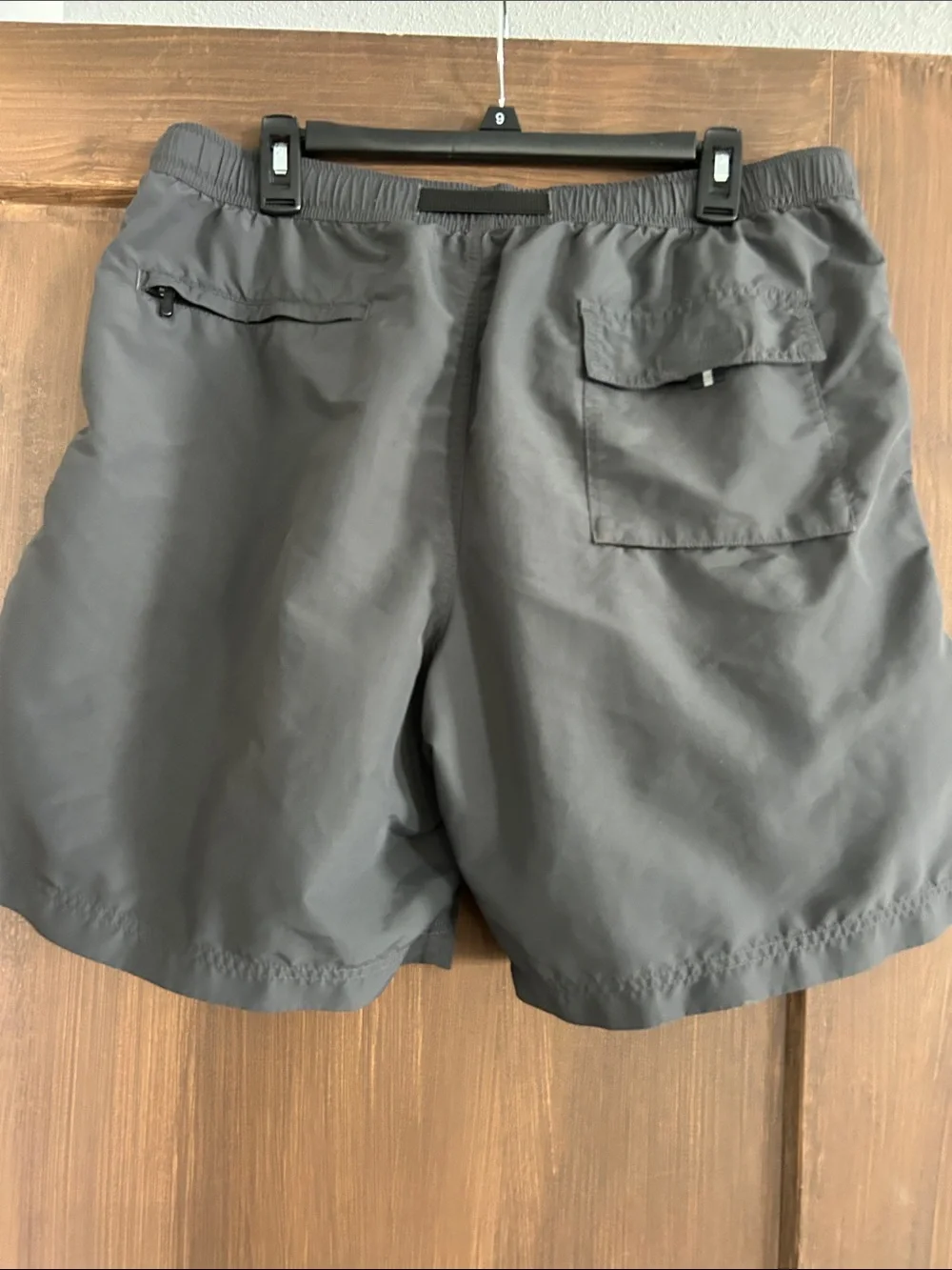 Eddie Bauer Gray Swim Trunks with Belt